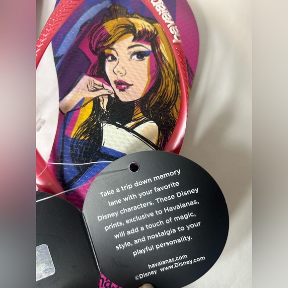 New NWT Havaianas Women's Disney Maleficent and Aurora from Flip Flops - Picture 9 of 9